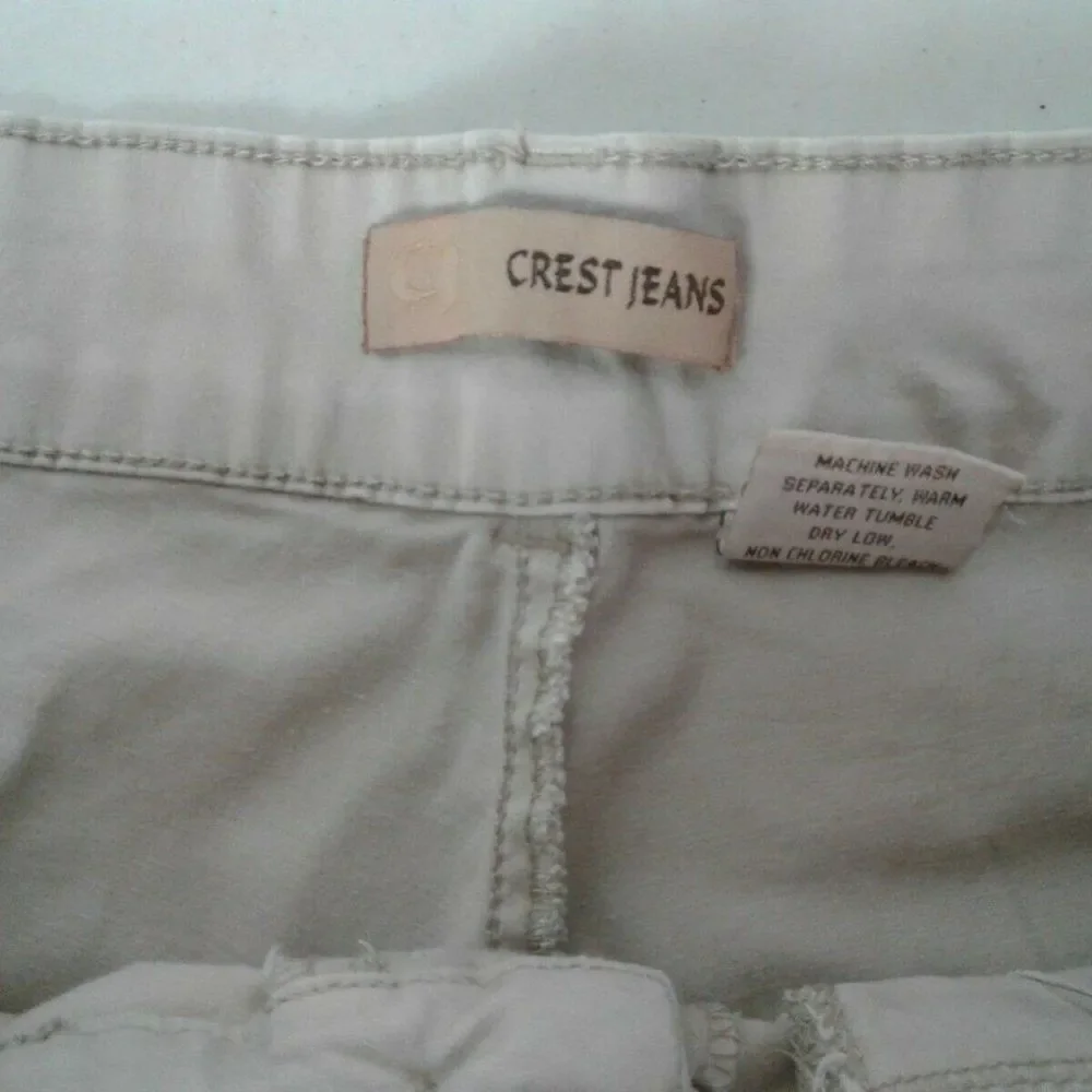 CREST JEANS‎ Stretchy Tan   Shorts Vented Sides 11 - Picture 6 of 8